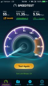 Verizon Safety Mode Speed Test